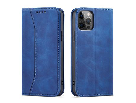 Funda Magnética para iPhone 12 Pro Tarjeta Book Soporte para Tarjeta Azul