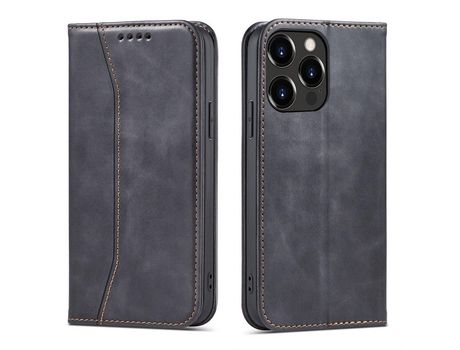 Funda Magnética para iPhone 13 Pro Max Bolsa Porta-Tarjetas Negro