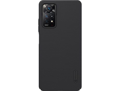 Funda Durable NILLKIN Super Frosted Shield Pro para Xiaomi Rojo mi Note 11 Pro / Note 11 Pro 5G / Note 11E Pro Negro