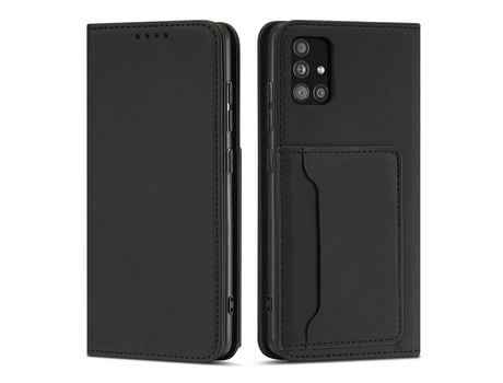 Funda Porta Tarjetas Magnético para Xiaomi Redmi Note 11 Bolsa Book Porta Tarjetas Negro