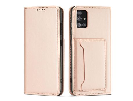 Funda de Tarjeta Magnética para Xiaomi Redmi Note 11 Pro Bolsa Book Soporte para Tarjeta Rosa