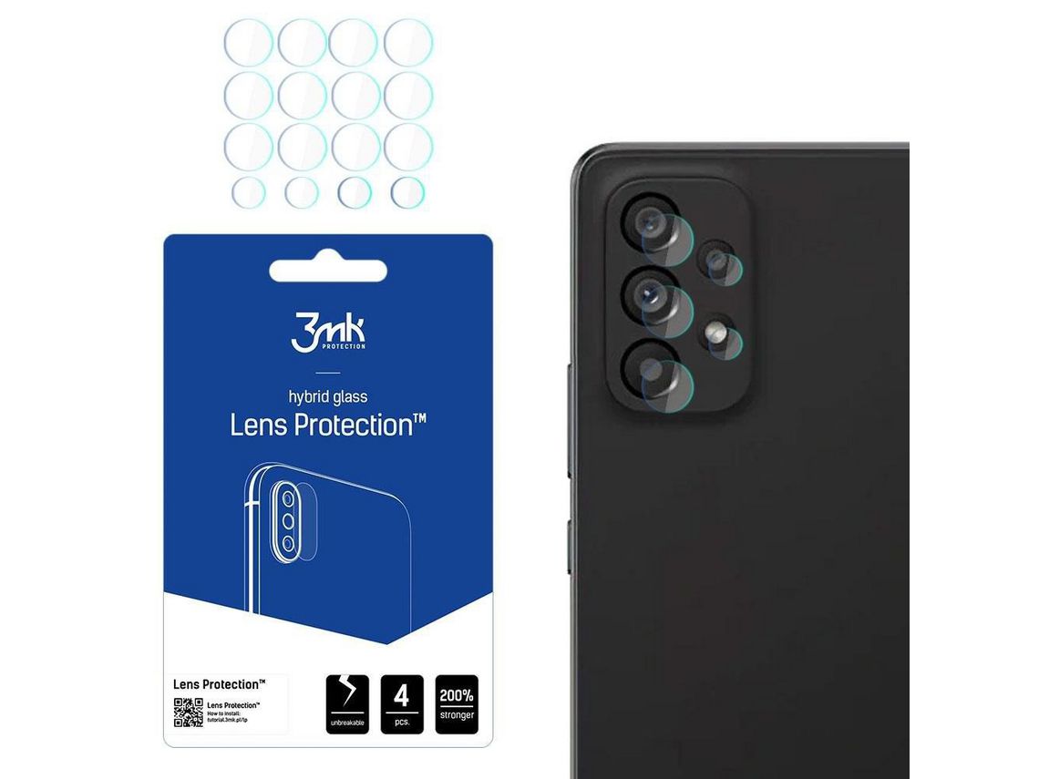 Película Cámara para Samsung Galaxy A53 5G 3Mk Cristal Templado para Transparente
