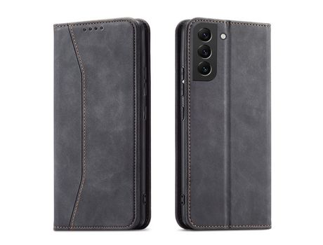 Funda Magnética para Samsung Galaxy S22 + S22 Plus Bolsa Porta-Tarjetas Negro