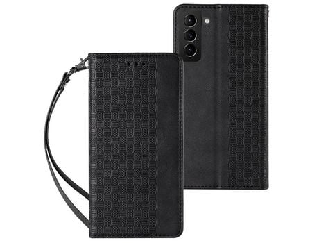 Funda para Samsung Galaxy S22 + S22 Plus Bolsa Book Mini Cordón Colgante Negro