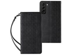 Funda para Samsung Galaxy S22 + S22 Plus Bolsa Book Mini Cordón Colgante Negro