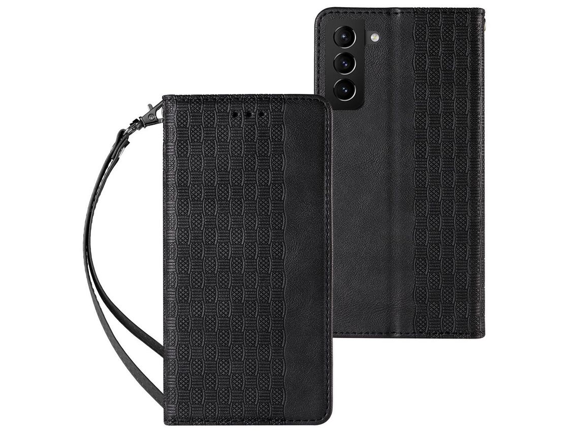 Funda para Samsung Galaxy S22 + S22 Plus Bolsa Book Mini Cordón Colgante Negro