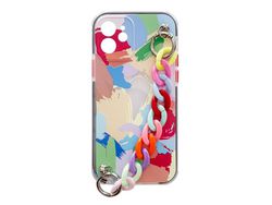 Funda para Samsung Galaxy A22 4G HURTEL con Cadena Loop Multicolores