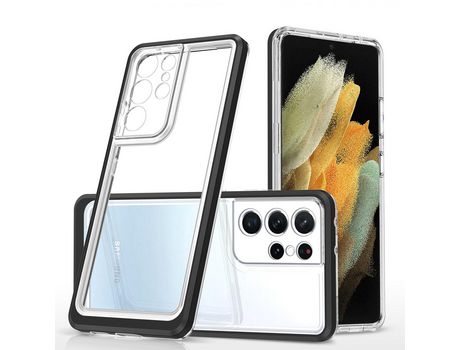 Funda para Samsung Galaxy S21 Ultra 5G HURTEL Acrílico Negro