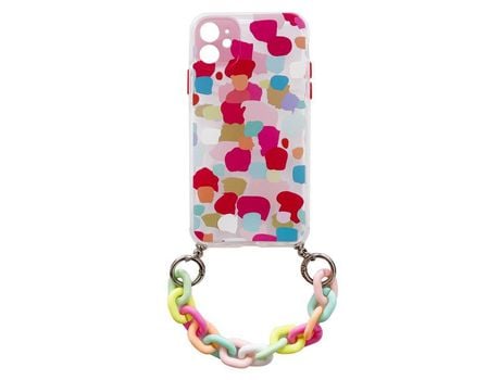 Funda para Samsung Galaxy S21 Ultra 5G HURTEL con Cadena Multicolores