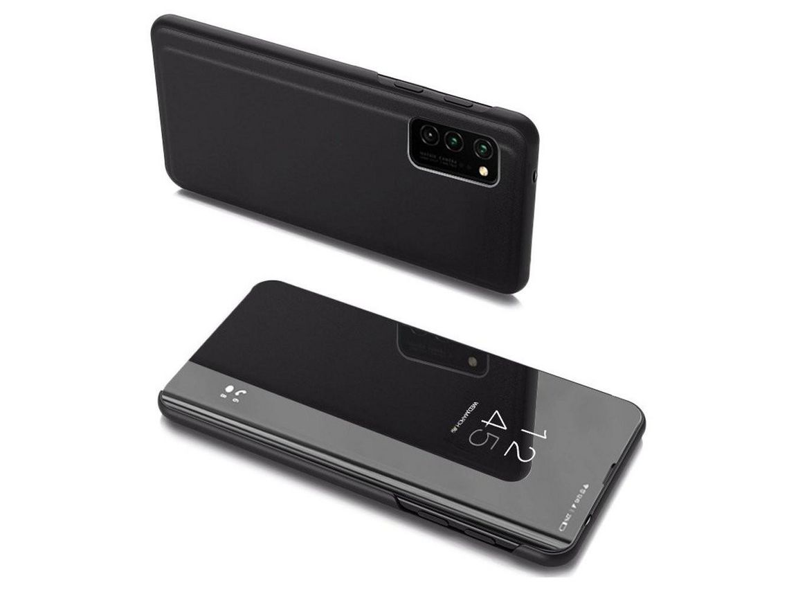 Funda para Samsung Galaxy A03S HURTEL Clear View Negro