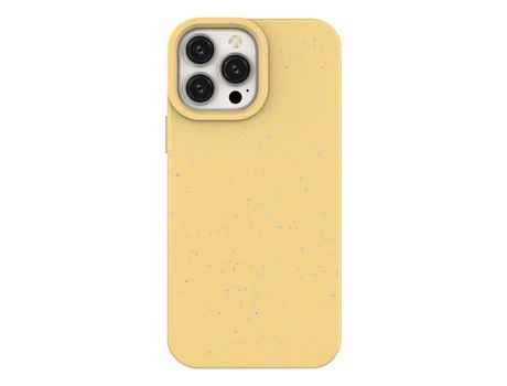Funda para iPhone 13 Pro Max HURTEL Eco Amarillo
