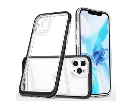 Funda para iPhone 11 Pro Max HURTEL Acrílico Negro