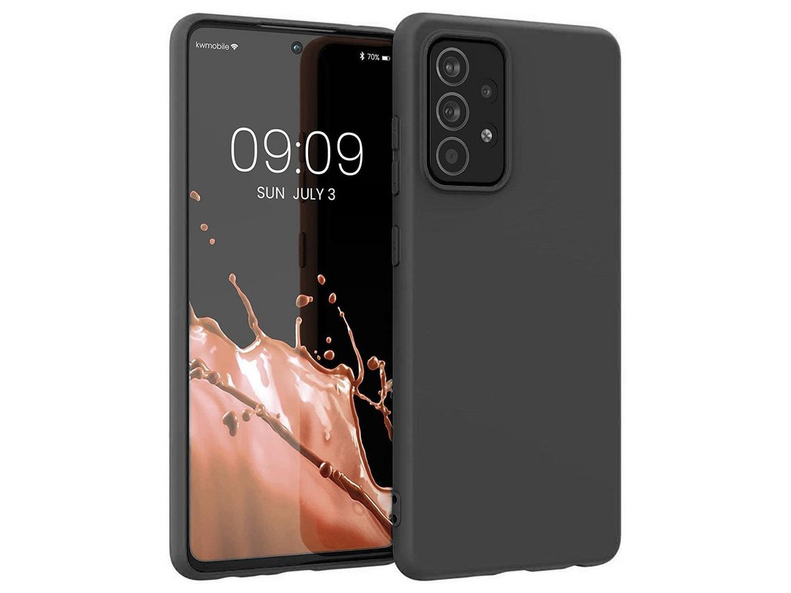 Funda para Samsung Galaxy A22 4G HURTEL Silicona Rubber Negro