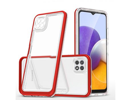 Funda para Samsung Galaxy A22 5G HURTEL Acrílico Rojo