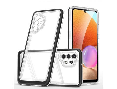 Funda para Samsung Galaxy A32 5G HURTEL Acrílico Negro