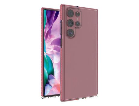 Funda para Samsung Galaxy S22 Ultra HURTEL Gel Rosa