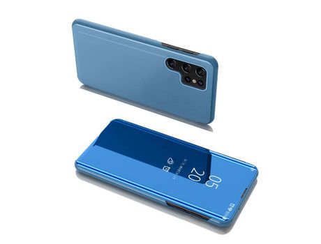 Funda para Samsung Galaxy S22 Ultra HURTEL Clear View Azul