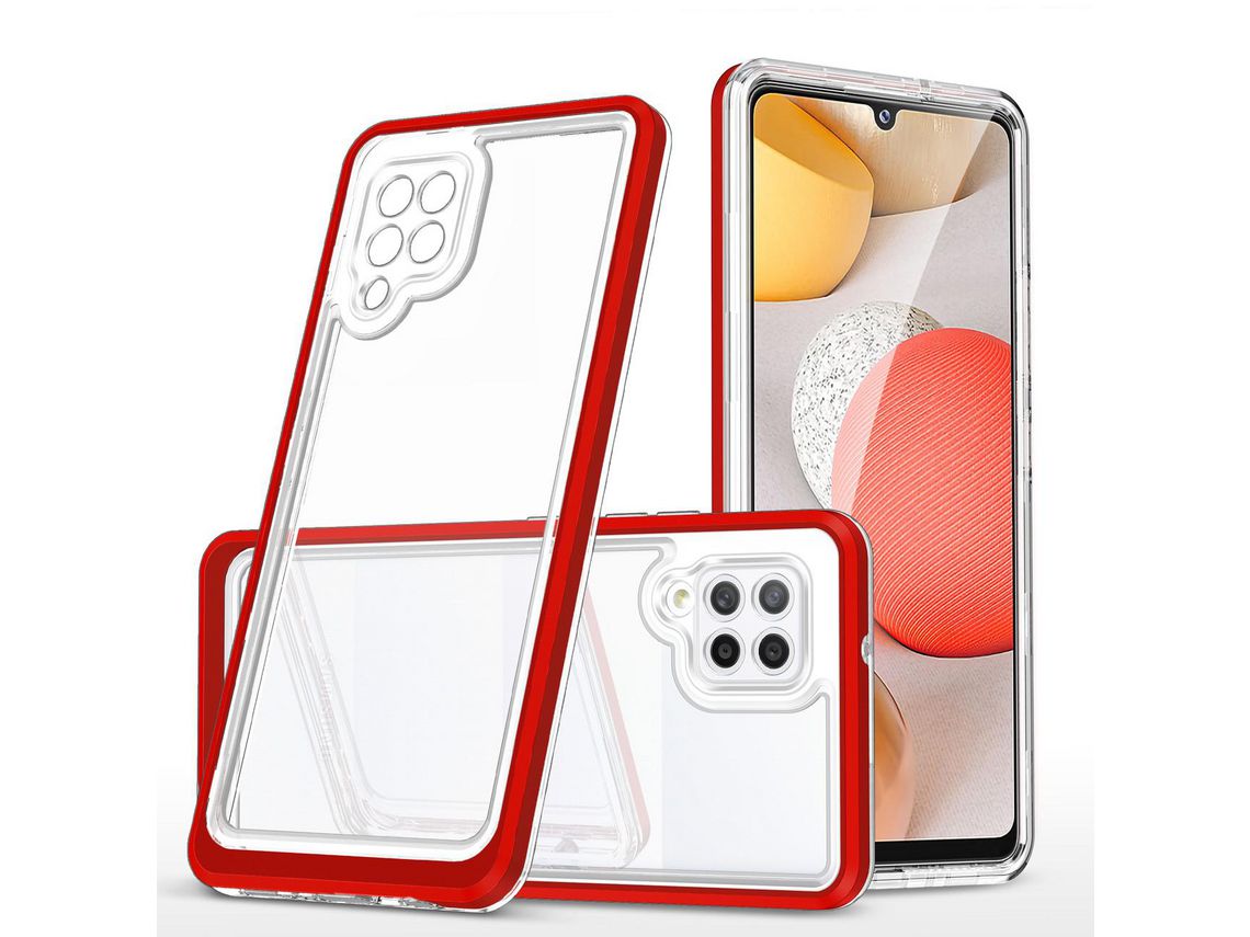 Funda para Samsung Galaxy A42 5G HURTEL Acrílico Rojo