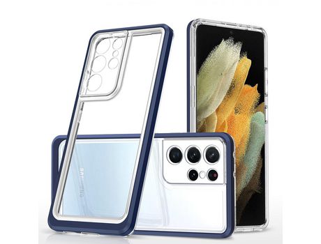 Funda para Samsung Galaxy S21 Ultra 5G HURTEL Acrílico Azul