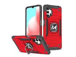Funda para Samsung Galaxy A73 HURTEL con Soporte Rojo