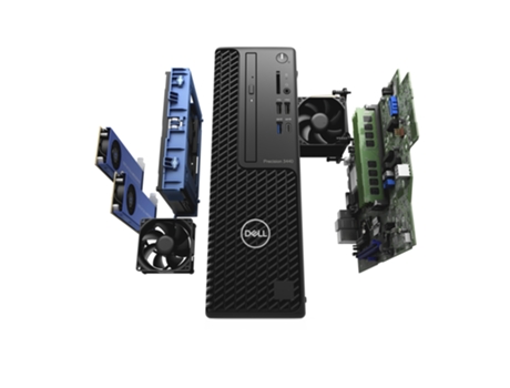 Estación de trabajo Dell Precision 3440 DDR4-Sdram W-1250 SFF Intel Xeon W 16 Gb 512 Gb SSD Windows 10 Pro Negro