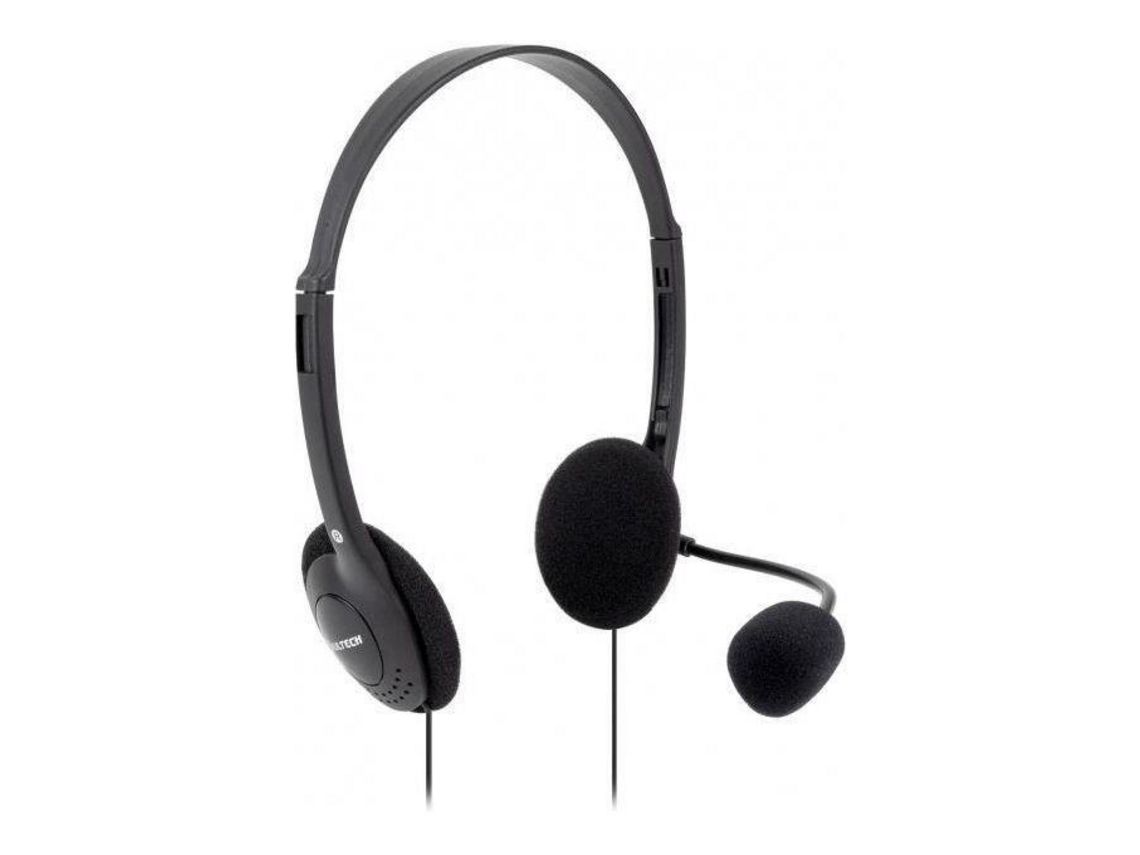 VULTECH Auriculares con Micrófono Hs-01 Rev 2.2 Adaptador Dual Jack 3.5mm VULTECH