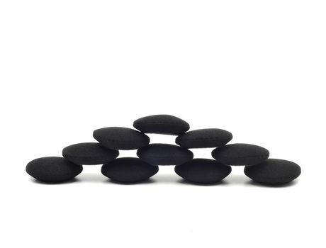 5 pares de almofadas de espuma macia para substituição de fones de ouvido, vários tamanhos Negro 75mm INF