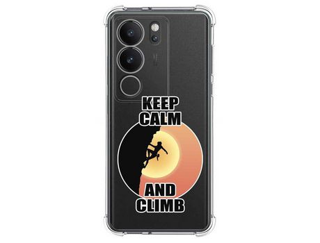 Funda Silicona Antigolpes para Vivo V29 5G diseño Mujer Escalada Dibujos