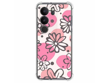 Funda Silicona Antigolpes para Vivo V29 5G diseño Flores 09 Dibujos