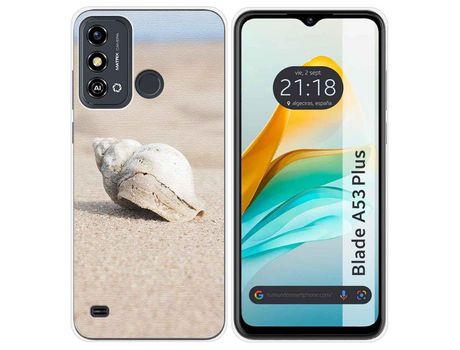 Funda Silicona para ZTE Blade A53 Plus diseño Concha Dibujos