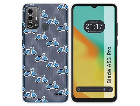 Funda Silicona para Zte Blade A53 Pro diseño Scooter Dibujos