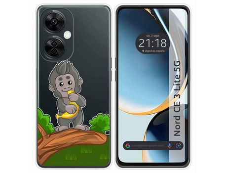Funda Silicona Transparente para Oneplus Nord CE 3 Lite 5G diseño Mono Dibujos