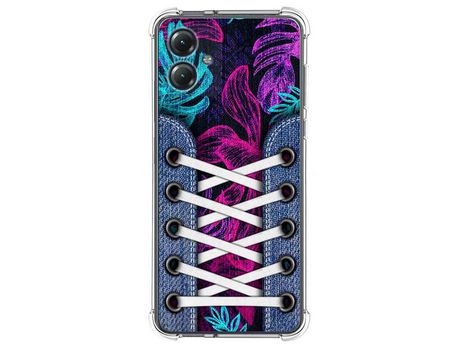 Funda Silicona Antigolpes para Motorola Moto G14 diseño Zapatillas 07 Dibujos