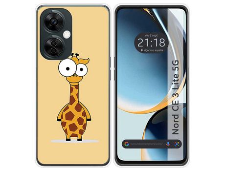 Funda Silicona para Oneplus Nord CE 3 Lite 5G diseño Jirafa Dibujos