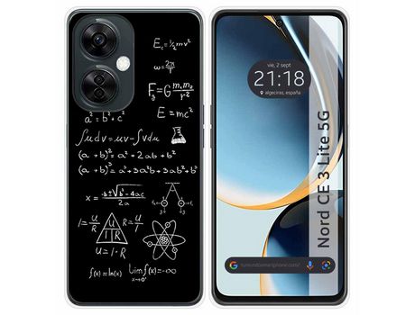 Funda Silicona para Oneplus Nord CE 3 Lite 5G diseño Formulas Dibujos