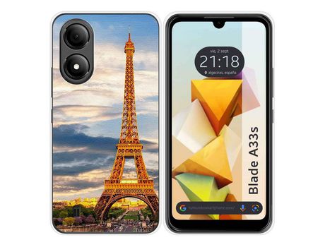 Funda Silicona para Zte Blade A33s diseño Paris Dibujos