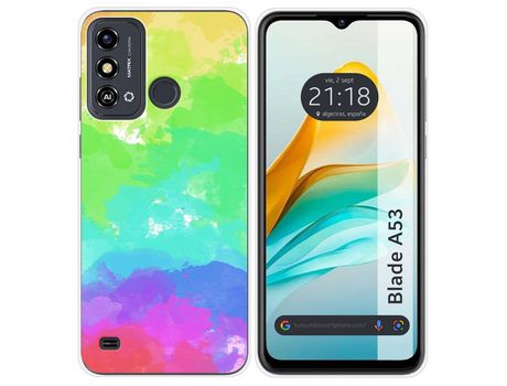 Funda Silicona para Zte Blade A53 diseño Acuarela 03 Dibujos