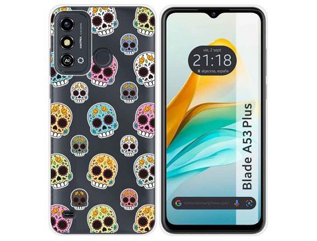 Funda Silicona para ZTE Blade A53 Plus diseño Catrina Dibujos