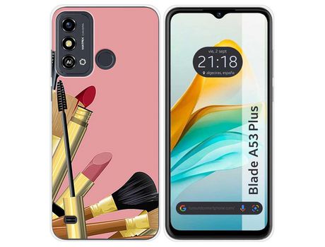 Funda Silicona para ZTE Blade A53 Plus diseño Brochas Dibujos