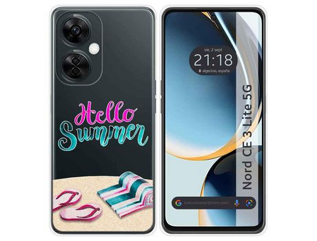 Funda Silicona Transparente para Oneplus Nord CE 3 Lite 5G diseño Summer Dibujos