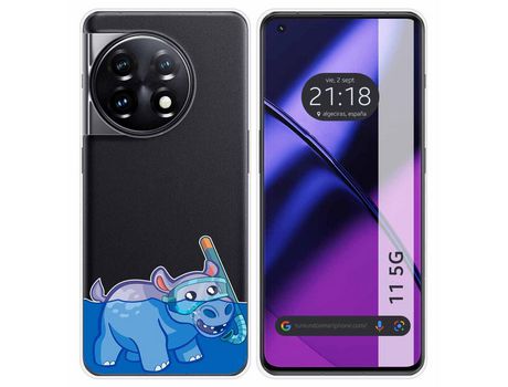 Funda Silicona Transparente para Oneplus 11 5G diseño Hipo Dibujos