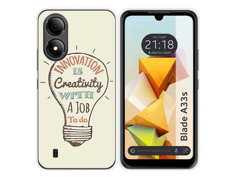 Funda Silicona para Zte Blade A33s diseño Creativity Dibujos