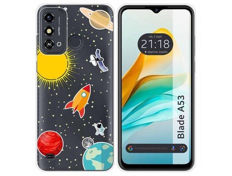 Funda Silicona para Zte Blade A53 diseño Espacio Dibujos