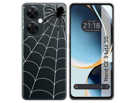 Funda Silicona Transparente para Oneplus Nord CE 3 Lite 5G diseño Araña Dibujos