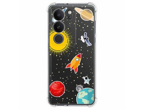 Funda Silicona Antigolpes para Vivo V29 5G diseño Espacio Dibujos
