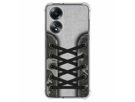 Funda Silicona Antigolpes para Oppo A58 4G diseño Zapatillas 16 Dibujos