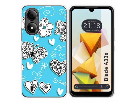 Funda Silicona para Zte Blade A33s diseño Mariposas Dibujos