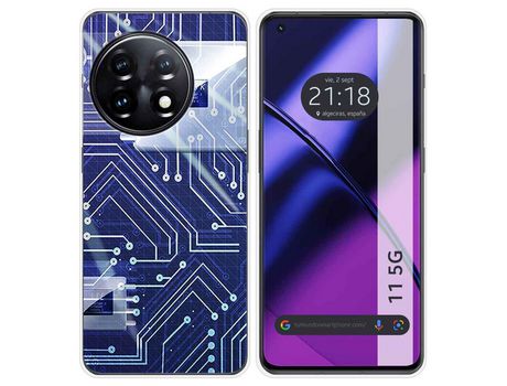Funda Silicona para Oneplus 11 5G diseño Circuito Dibujos