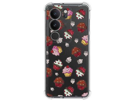 Funda Silicona Antigolpes para Vivo V29 5G diseño Muffins Dibujos