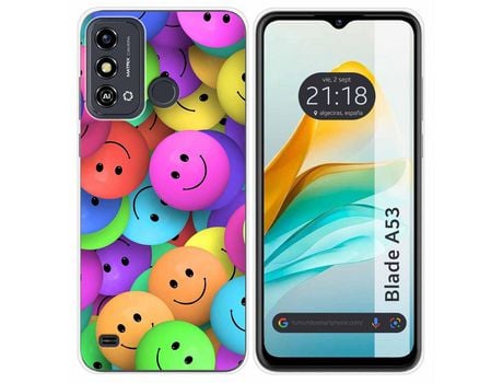 Funda Silicona para Zte Blade A53 diseño Smile Dibujos